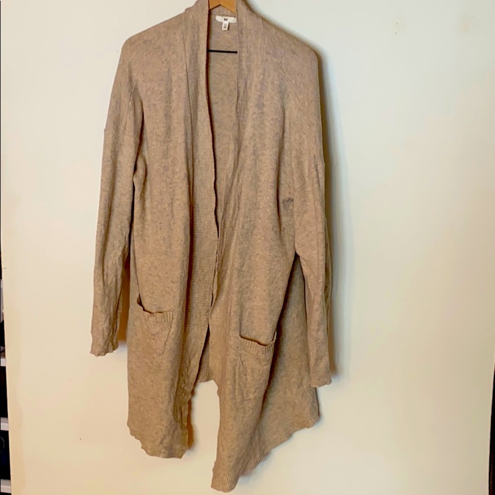 BP extra long beige cardigan